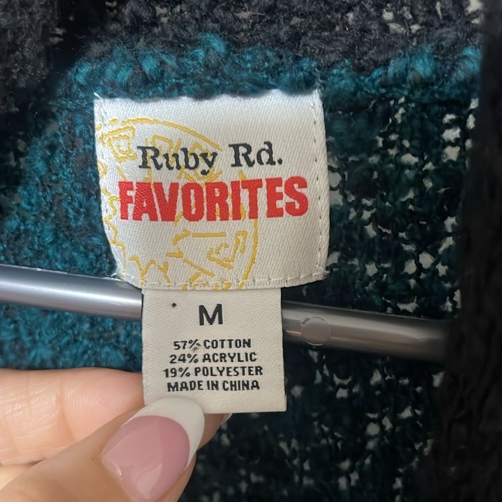 Ruby Rd. Teal Top - Medium NWT - Picture 5 of 6